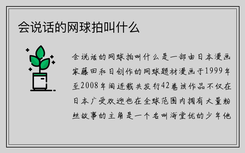 会说话的网球拍叫什么